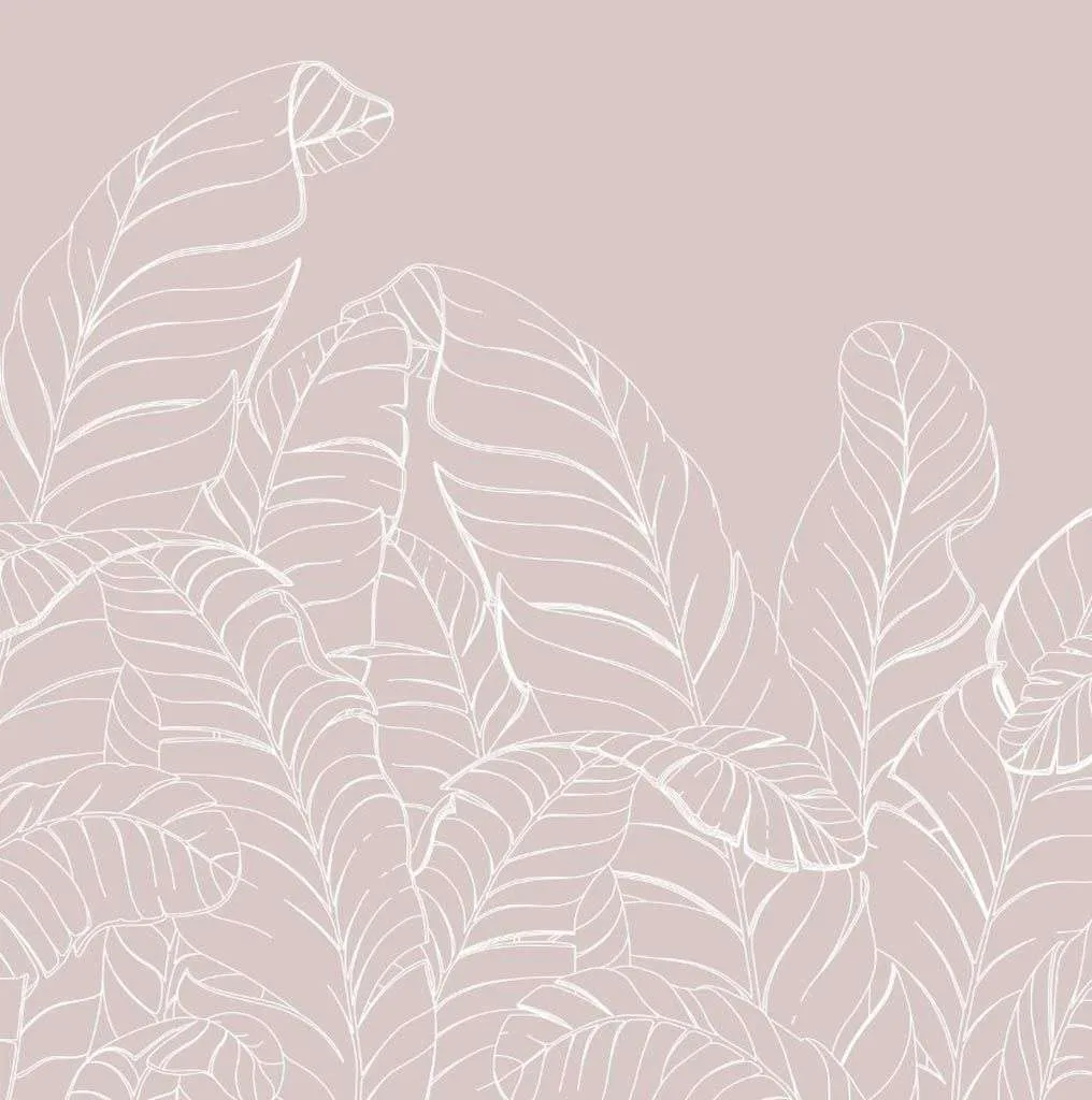 Фотообои в интерьере пальмы листья в нюдовых тонах  14-468 фото