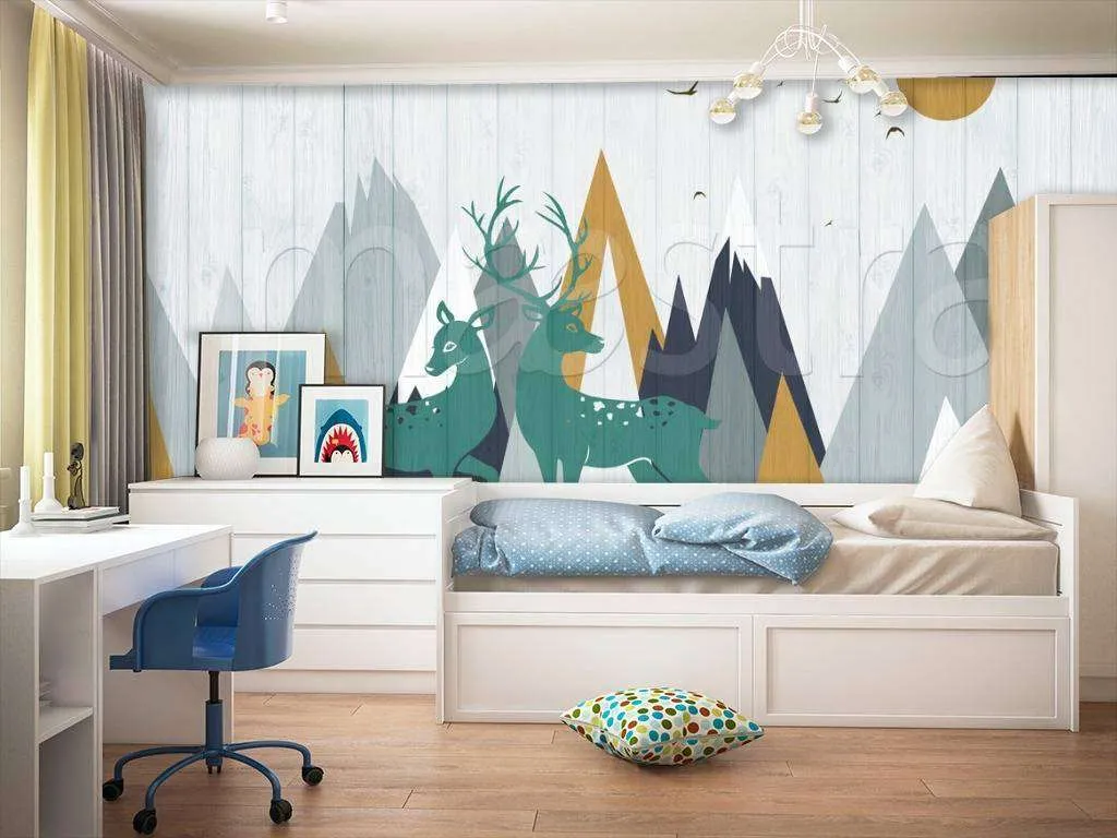 Фотообои в интерьере горы скандинавские  12-447 фото