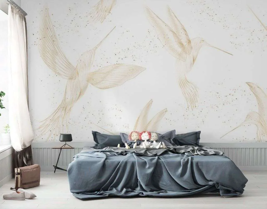 Фотообои в интерьере калибри золотистые  9-2101 фото