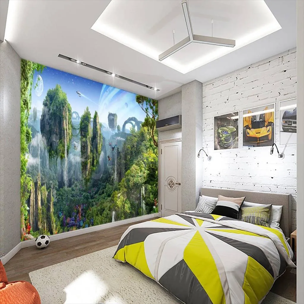 Фотообои Фантастическая природа с летающими островами  11-155