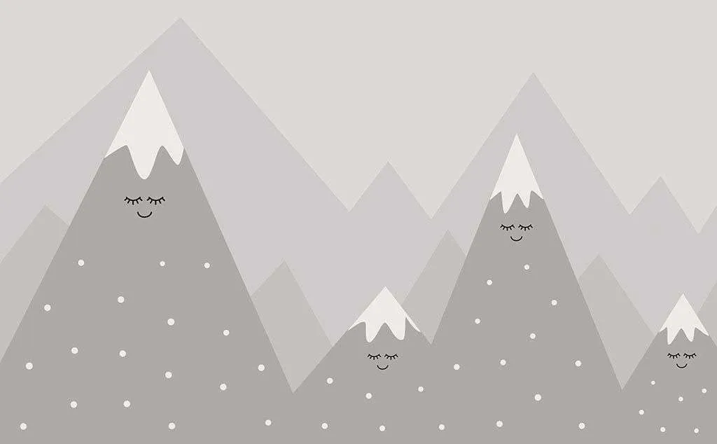 Фотообои в интерьере милые горы в детскую  14-350 фото