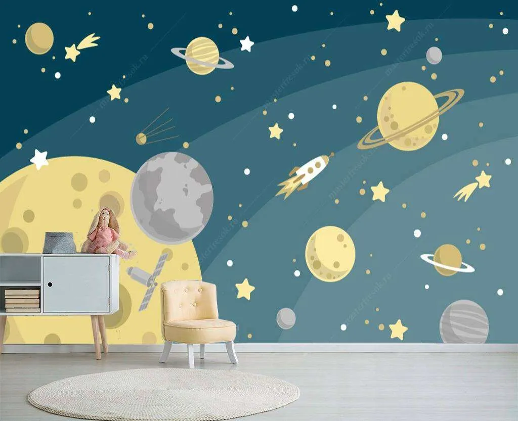 Фотообои в интерьере планеты  12-619 фото