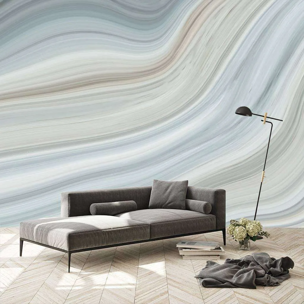 Фотообои в интерьере флюид арт - срез мрамора  9-939 фото