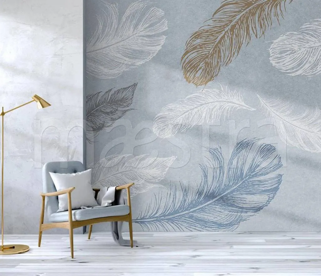 Фотообои Перья светлые  15-497