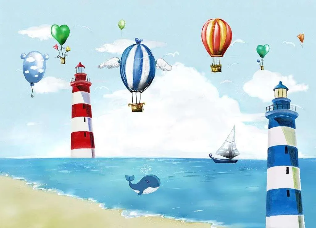 Фотообои в интерьере маяк у моря  12-903 фото