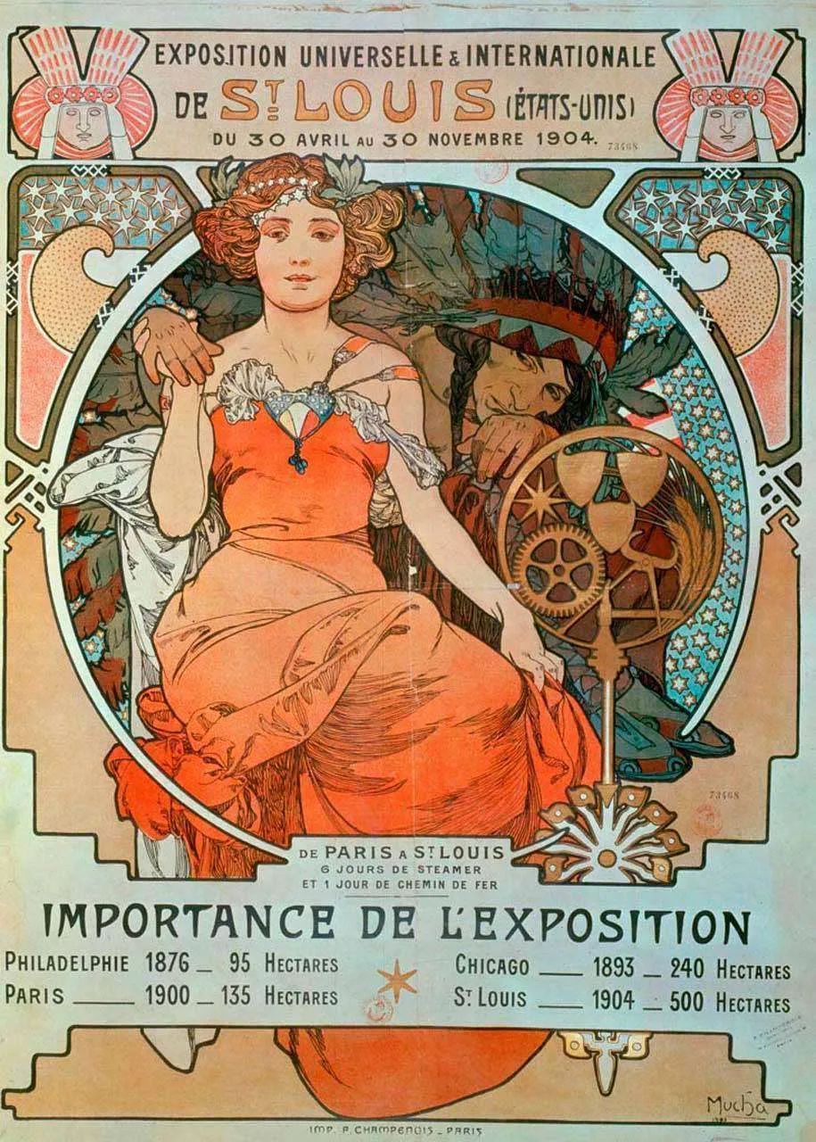 Фотообои в интерьере альфонс мариа муха - литографический плакат  8-240 фото