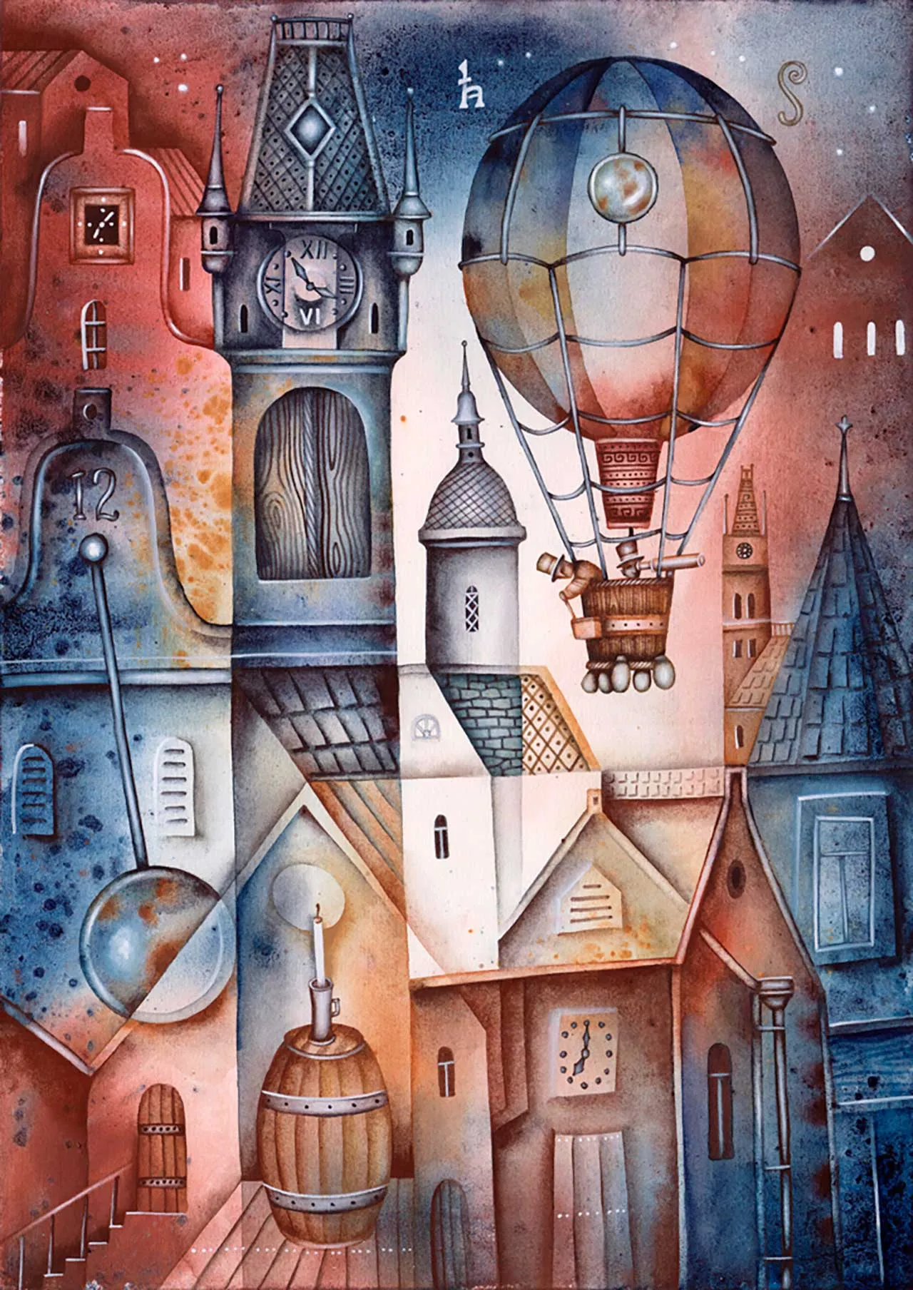 Фотообои в интерьере полет на шаре  9-250 фото