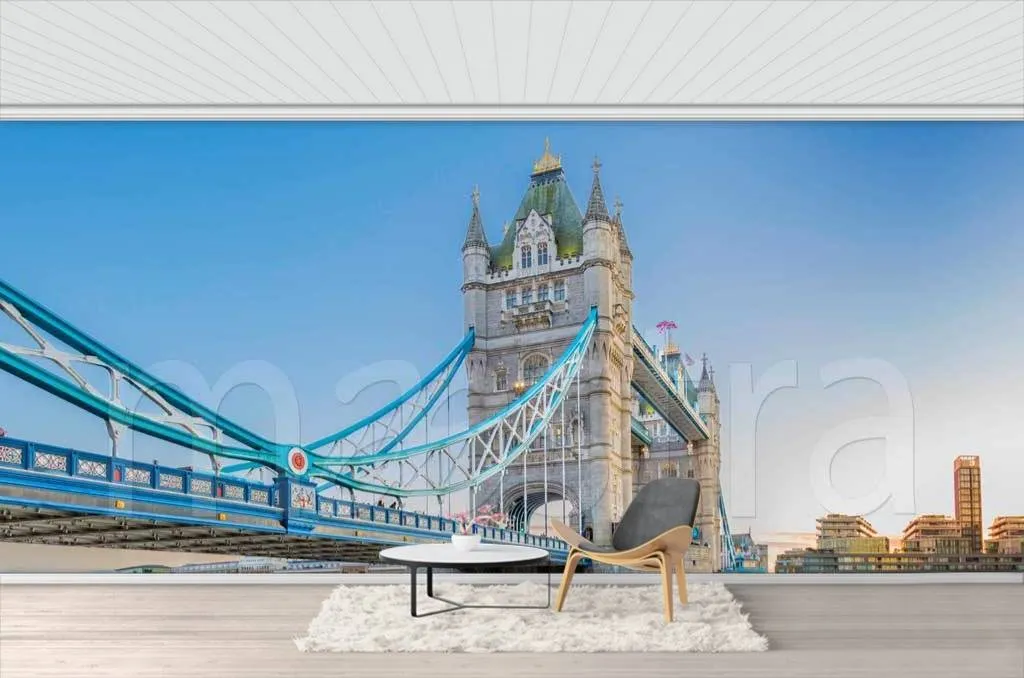 Фотообои в интерьере тауэрский мост днем  9-457 фото