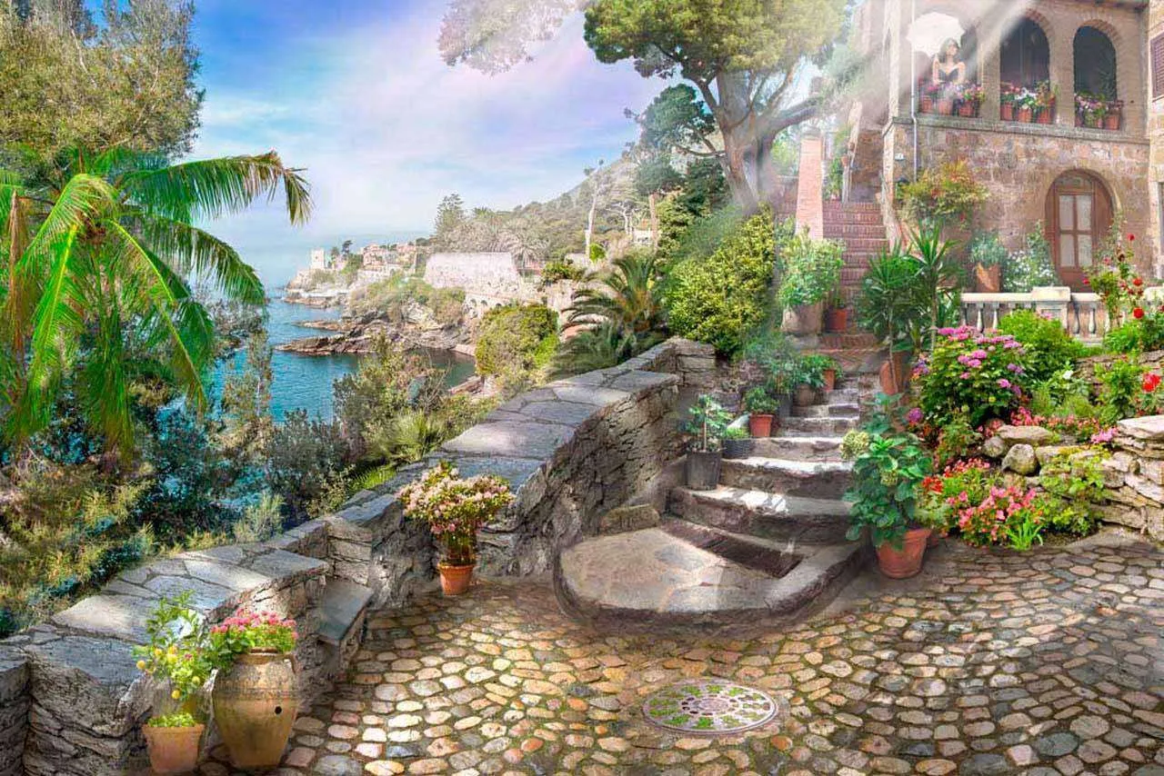 Фотообои в интерьере дом у моря  6-120 фото