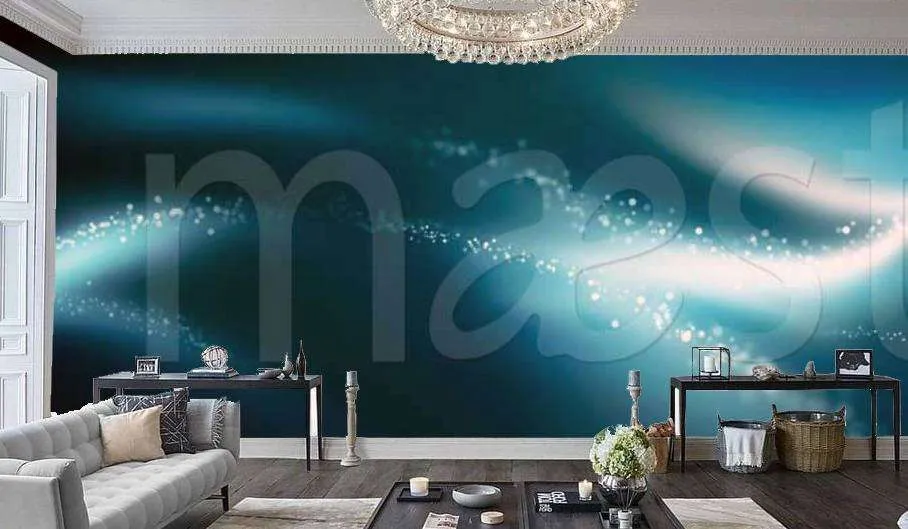 Фотообои Голубые блестки  4-320