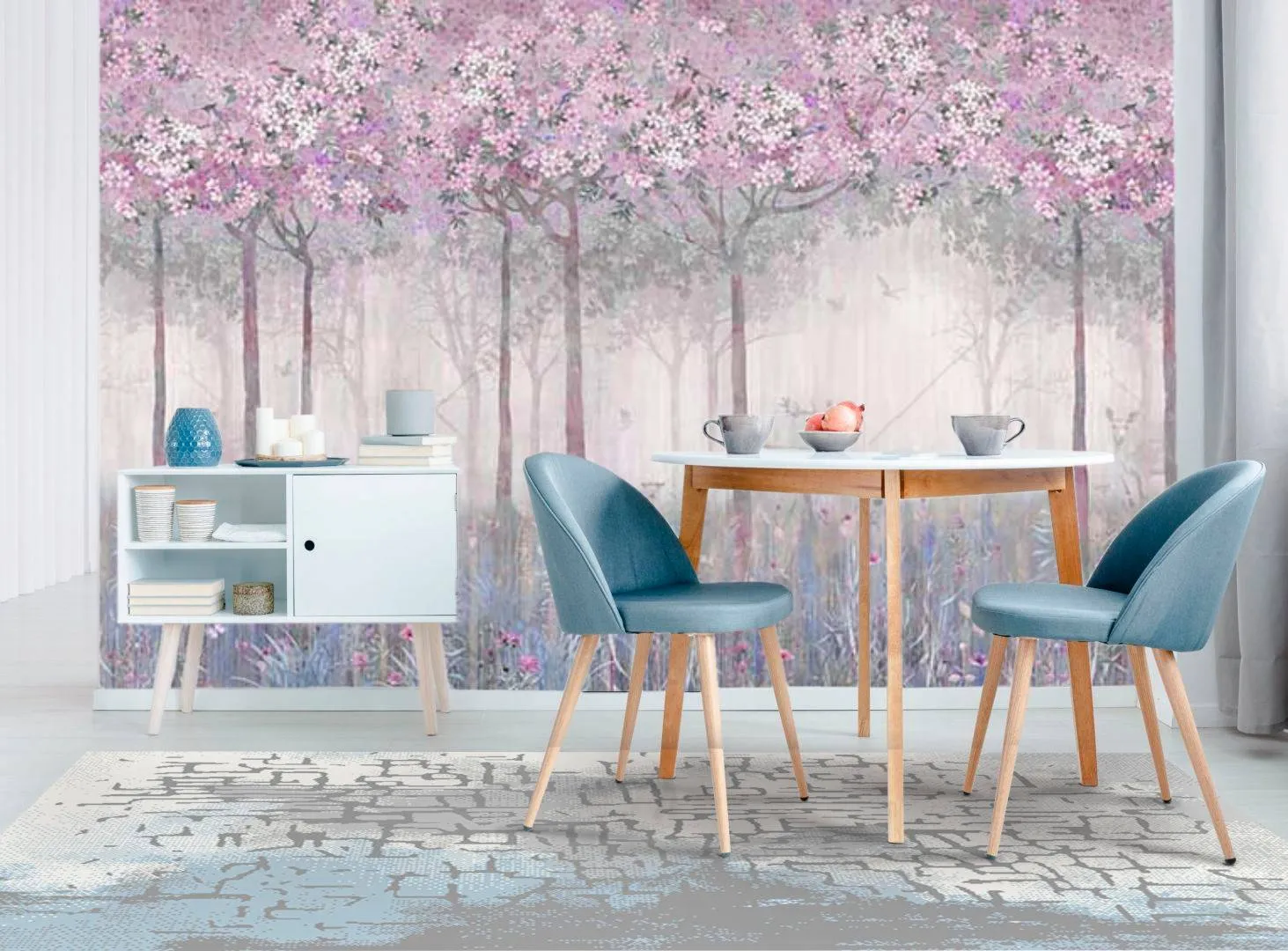 Фотообои в интерьере волшебный лес 4  10-709 фото