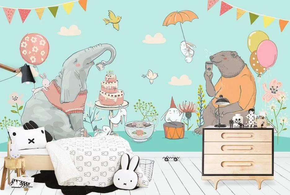 Фотообои День рождения у слона  15-318
