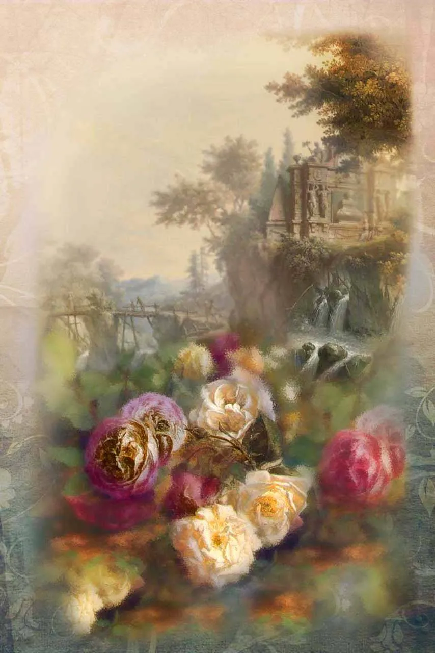 Фотообои в интерьере натюрморт с цветами  5-106 фото