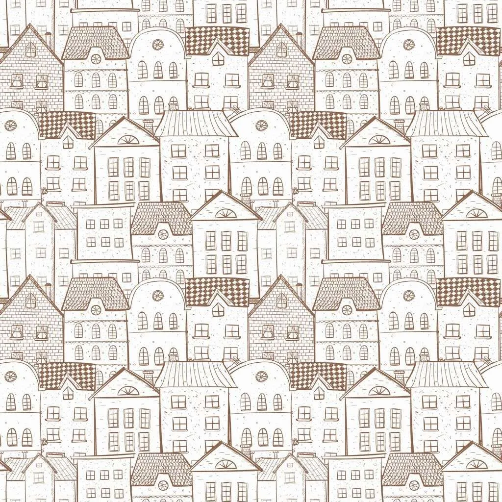 Фотообои в интерьере домики фоновые  12-803 фото