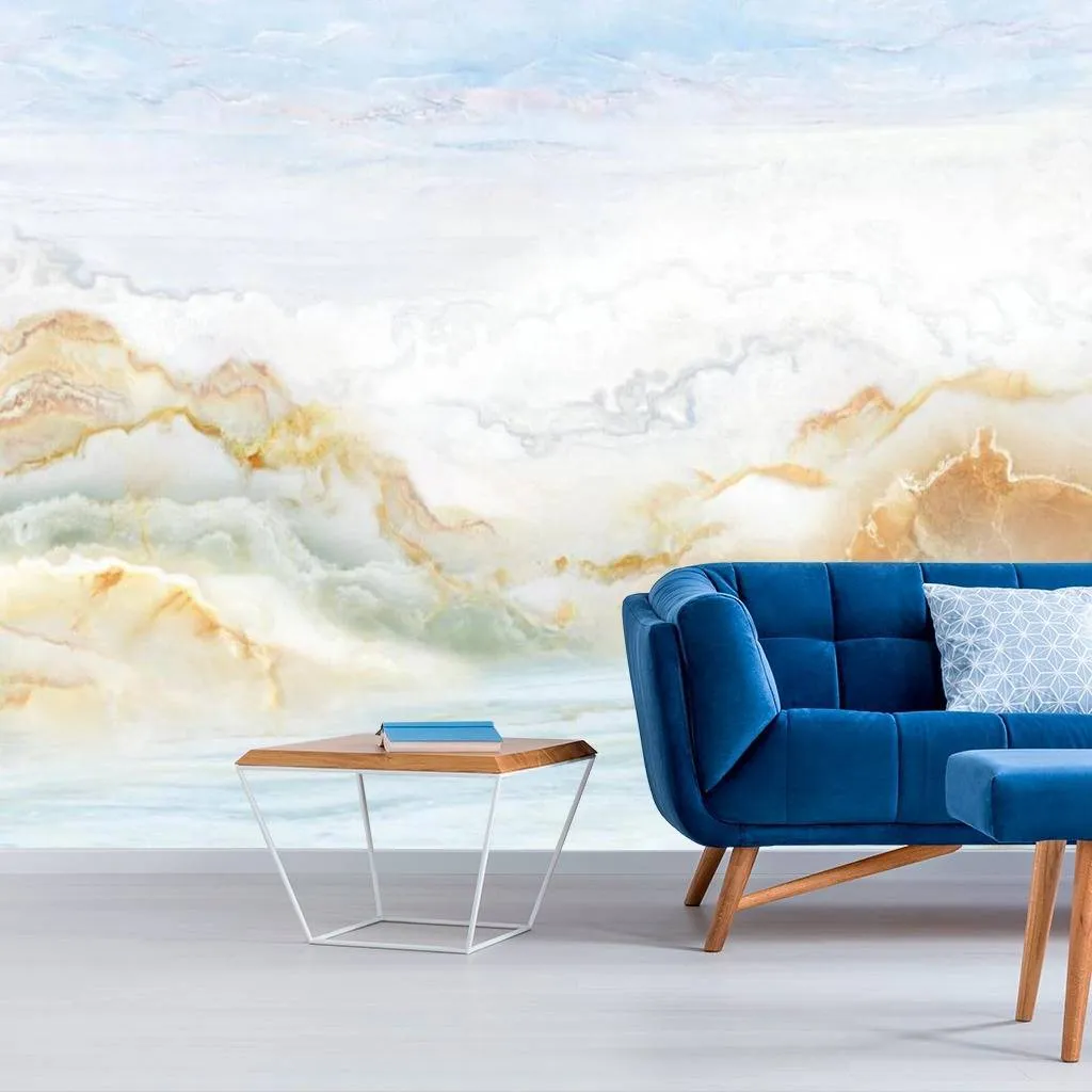 Фотообои в интерьере размытый пейзаж  15-647 фото