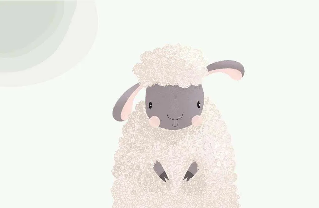 Фотообои в интерьере барашек  12-876 фото