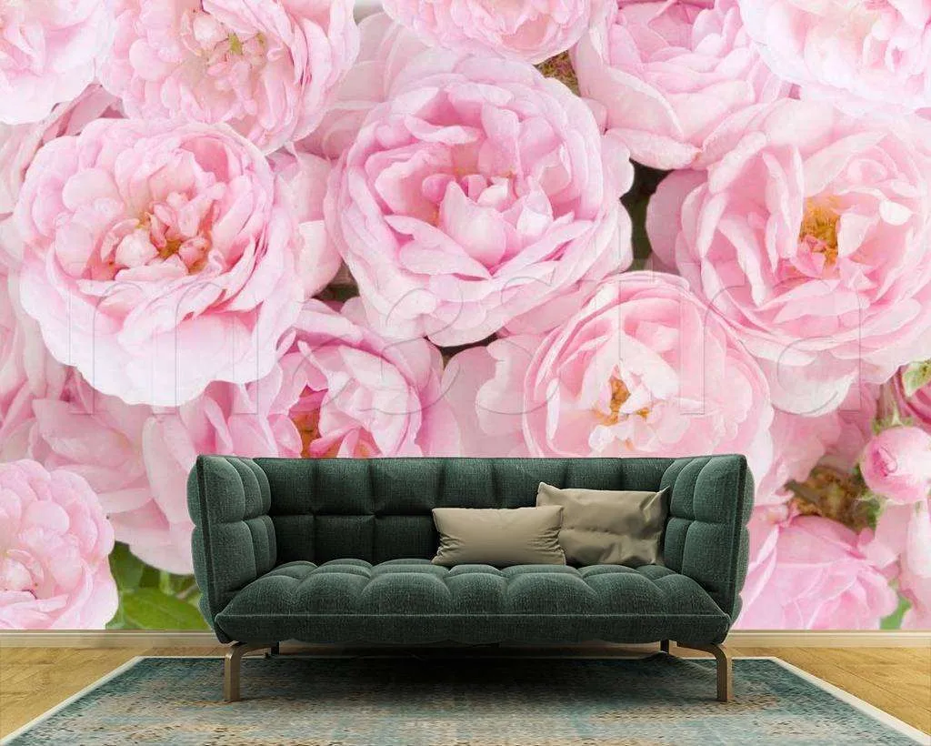 Фотообои Бесшовные обои на стену:  Розовый букет. Артикул: 9-044  