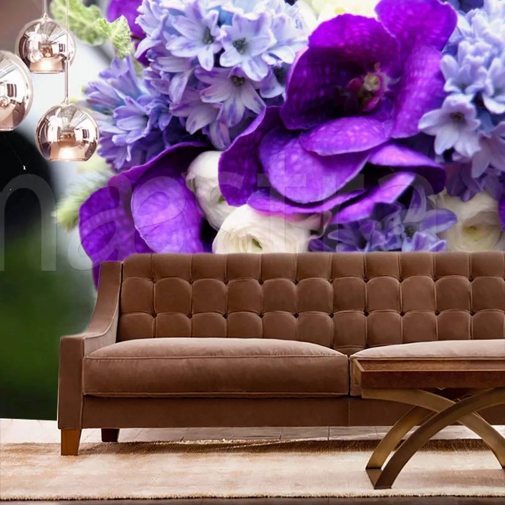 Фотообои Букет сиреневых полевых цветов  3-168