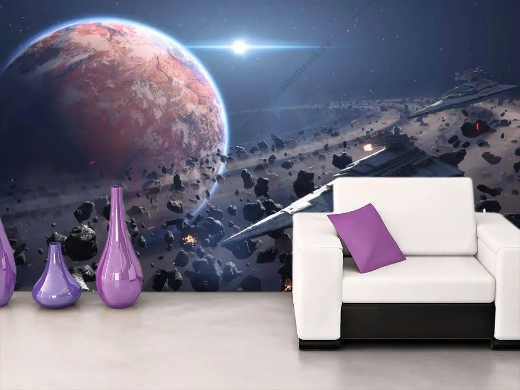 Фотообои в интерьере космос звездные войны  12-1229 фото