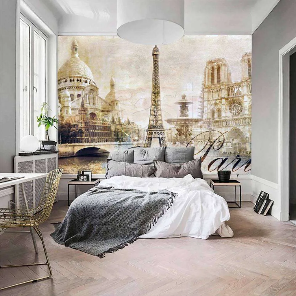 Фотообои в интерьере абстракция в стиле прованс  4-188 фото