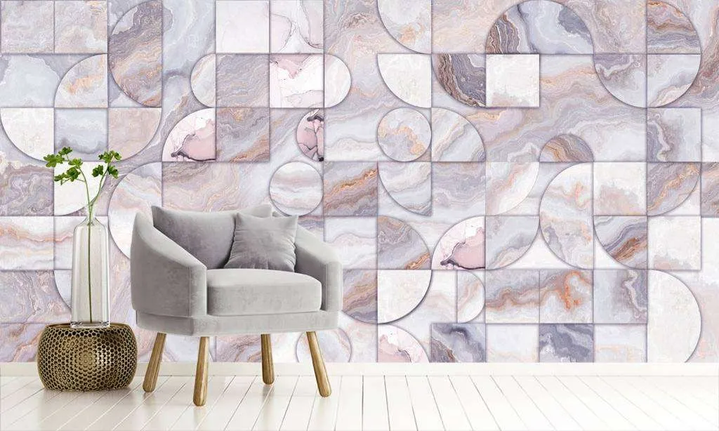 Фотообои в интерьере абстракция в мраморе  13-078 фото