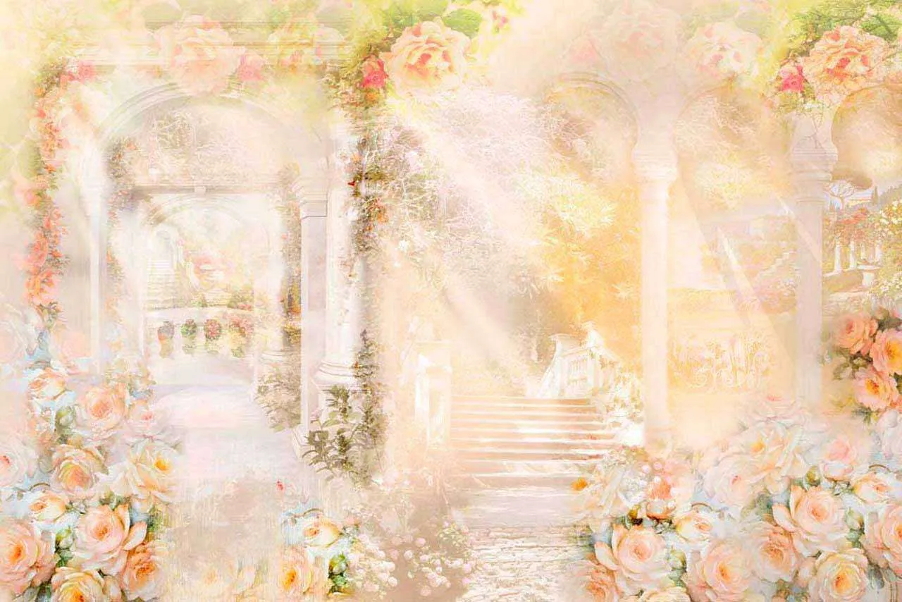 Фотообои в интерьере абстракция в розовом цвете  6-036 фото