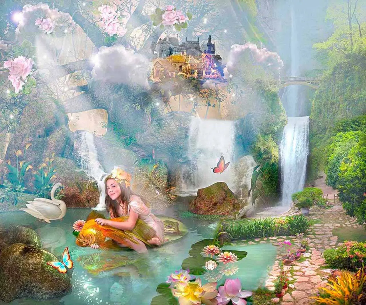 Фотообои в интерьере детская абстракция  6-072 фото