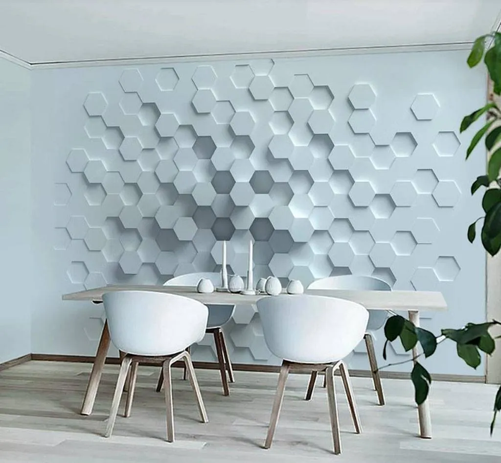 Фотообои Голубые соты  15-753