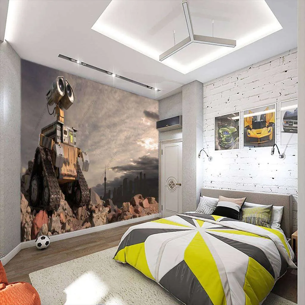 Фотообои в интерьере валли роботы  12-1104 фото