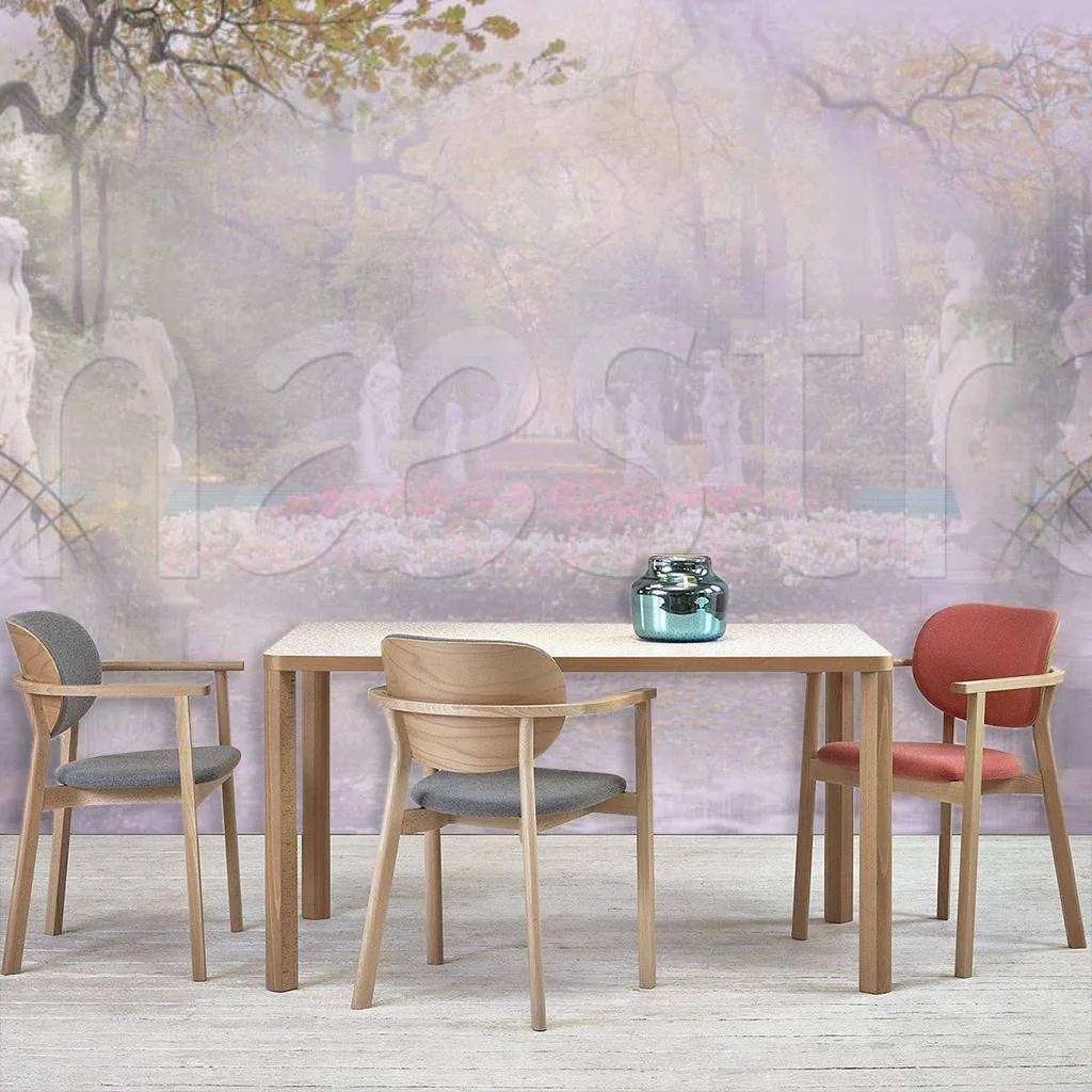 Фотообои в интерьере парк в розовый дымке  7-600 фото