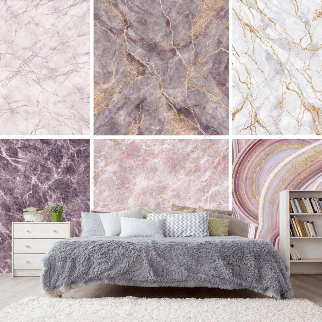 Фотообои в интерьере виды мрамора  9-1090 фото
