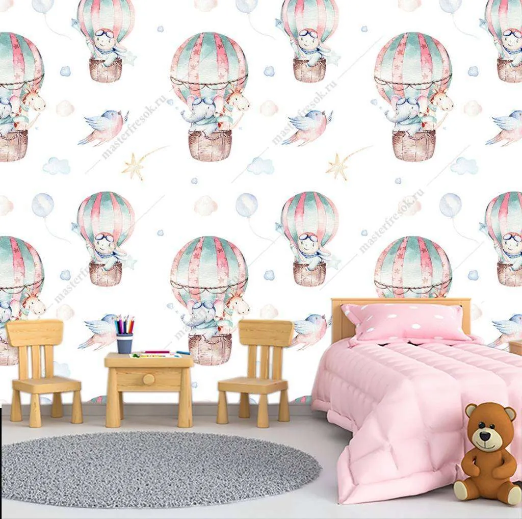 Фотообои в интерьере шары воздушные  12-739 фото