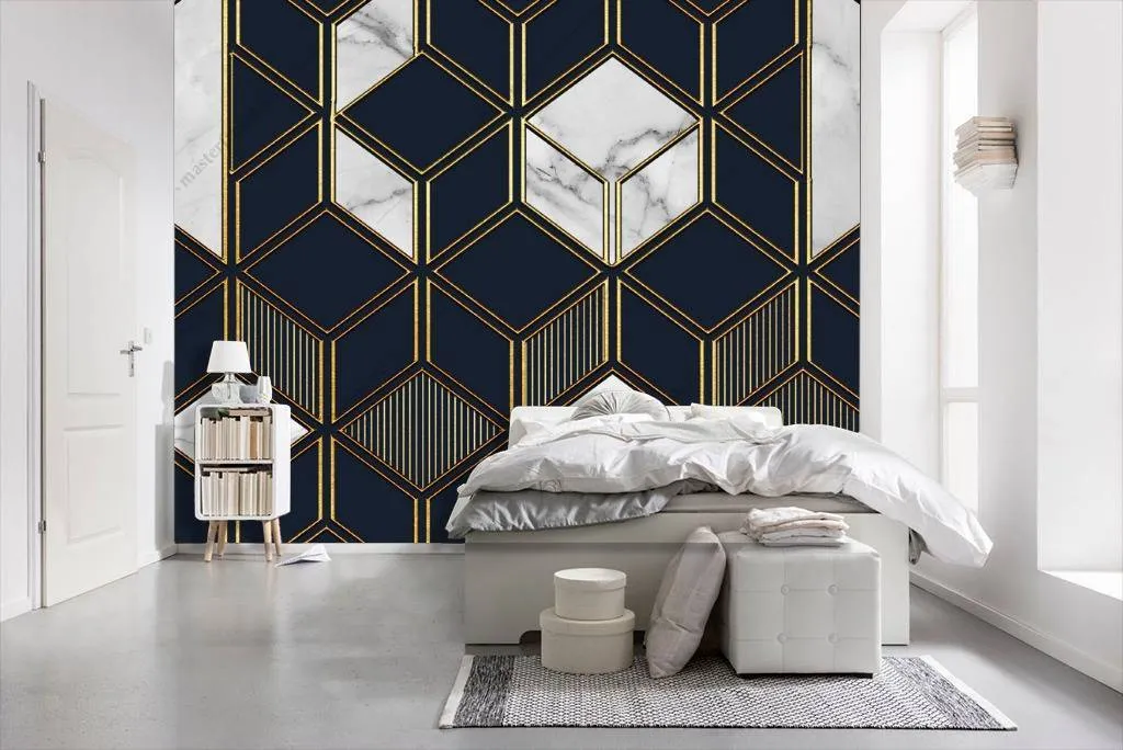 Фотообои в интерьере 3д фон темный  10-682 фото