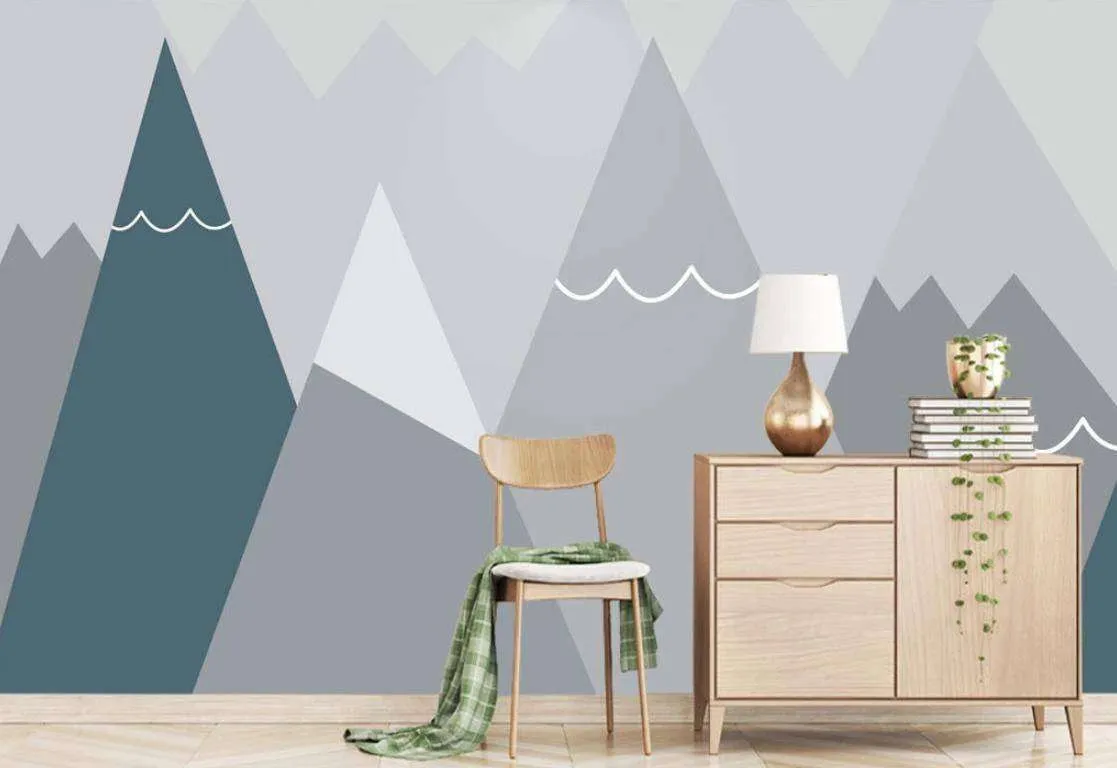 Фотообои в интерьере горы для малышей  15-278 фото