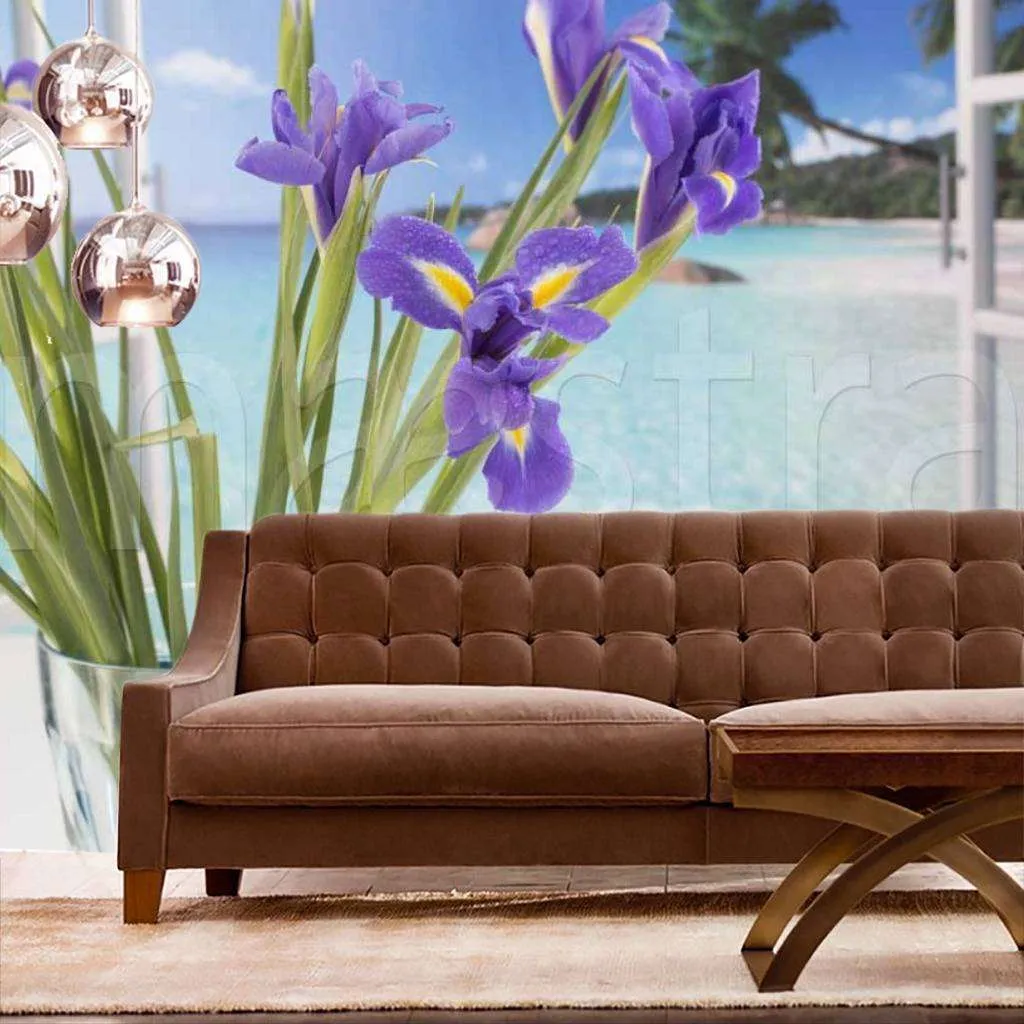 Фотообои Ирисы в вазе  10-015