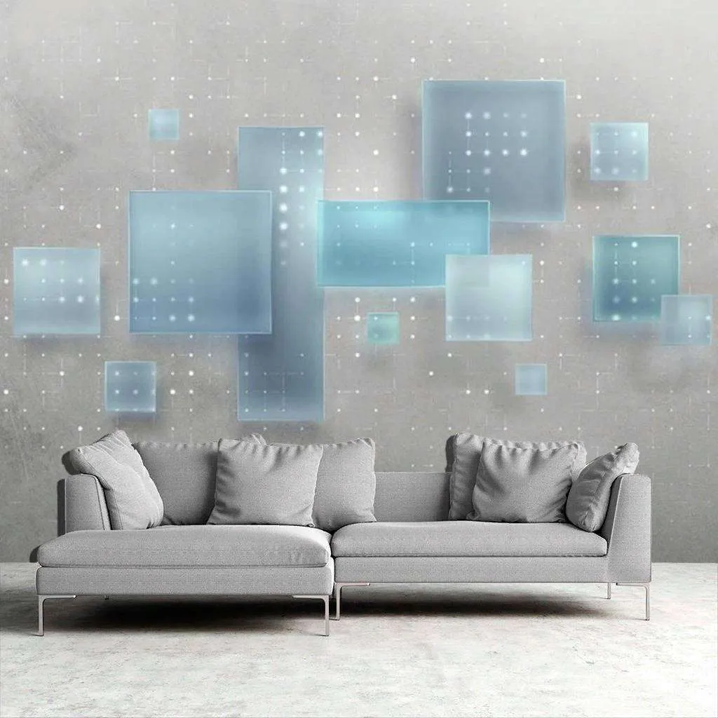 Фотообои в интерьере 3д прозрачный фон  15-433 фото