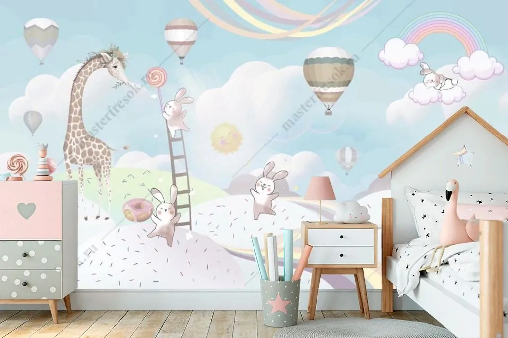 Фотообои в интерьере долина сладостей  13-553 фото