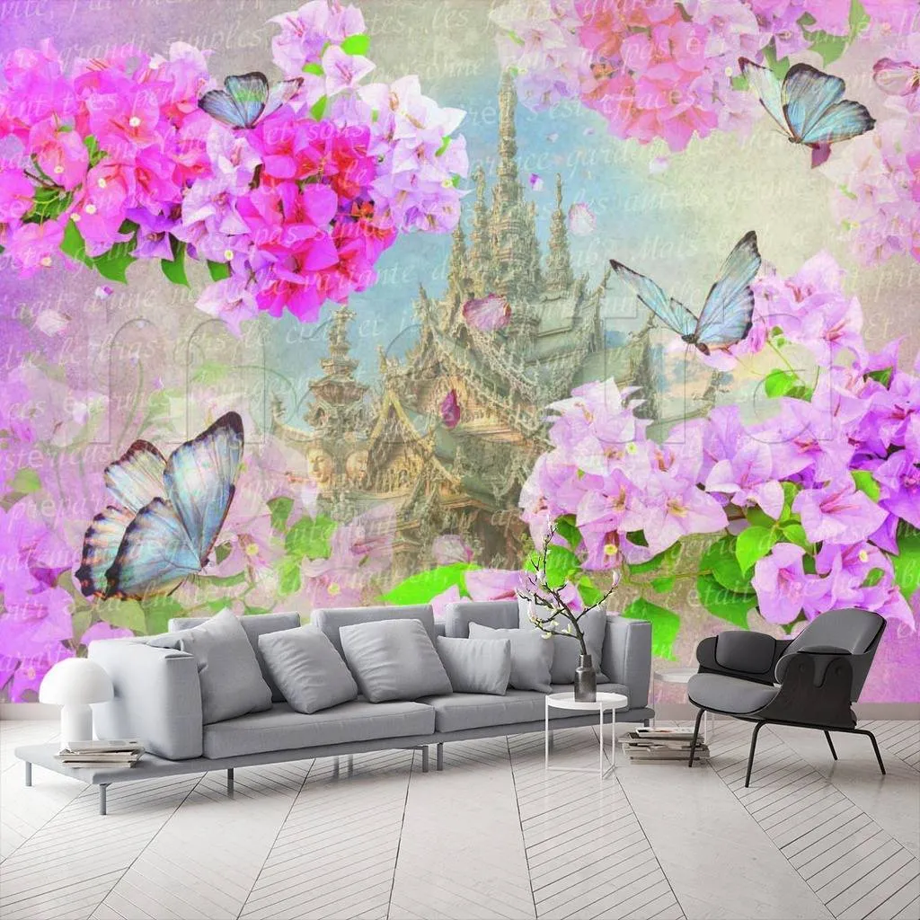 Фотообои в интерьере в японском стиле  7-031 фото