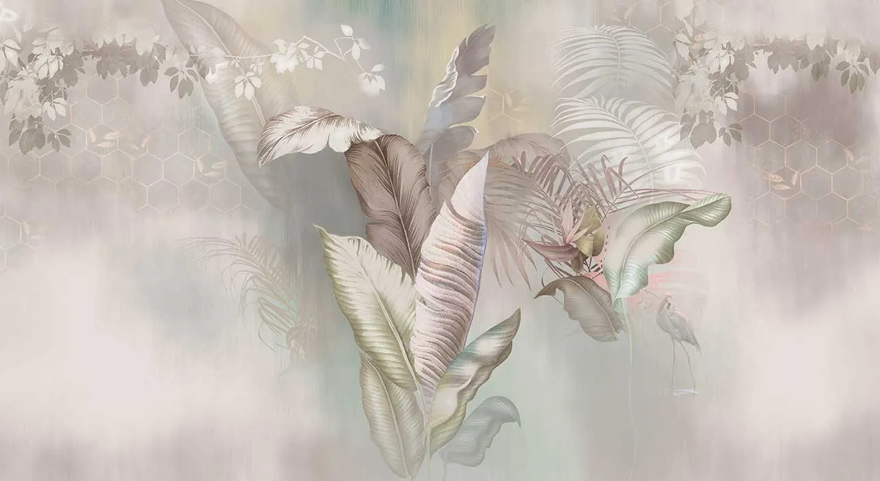 Фотообои в интерьере фоновые тропики  13-408 фото