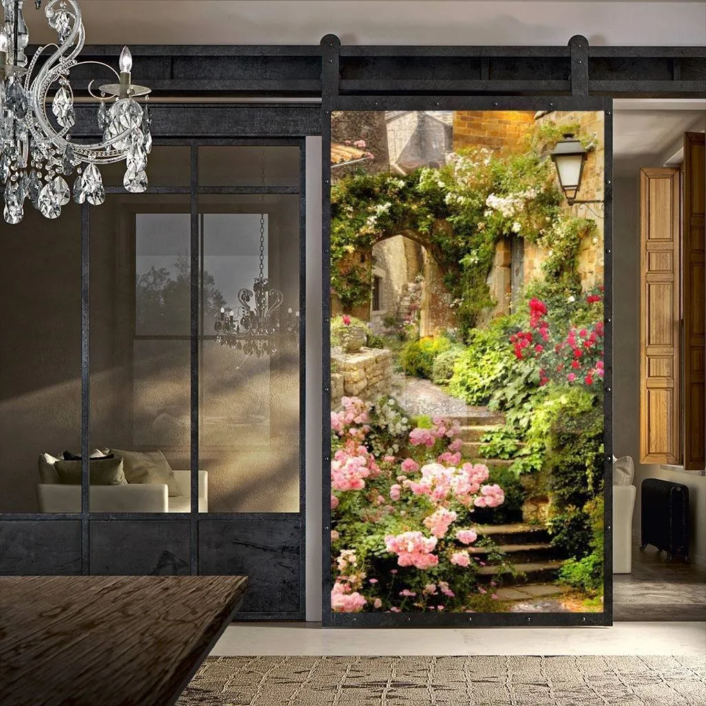 Фотообои Улочка старого города с фонарем  5-008