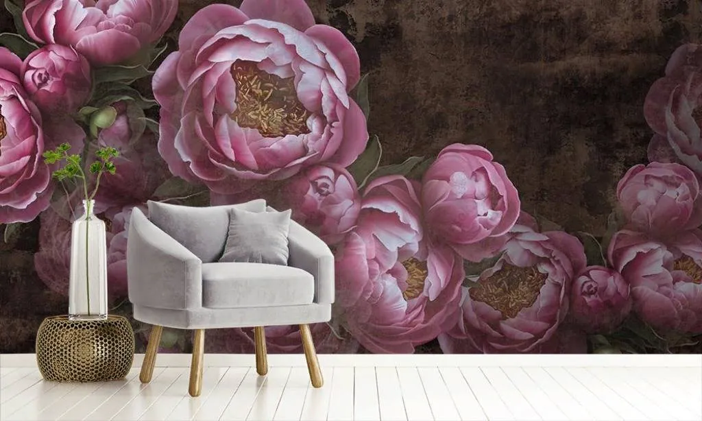 Фотообои Розовые бутоны пионов  10-875