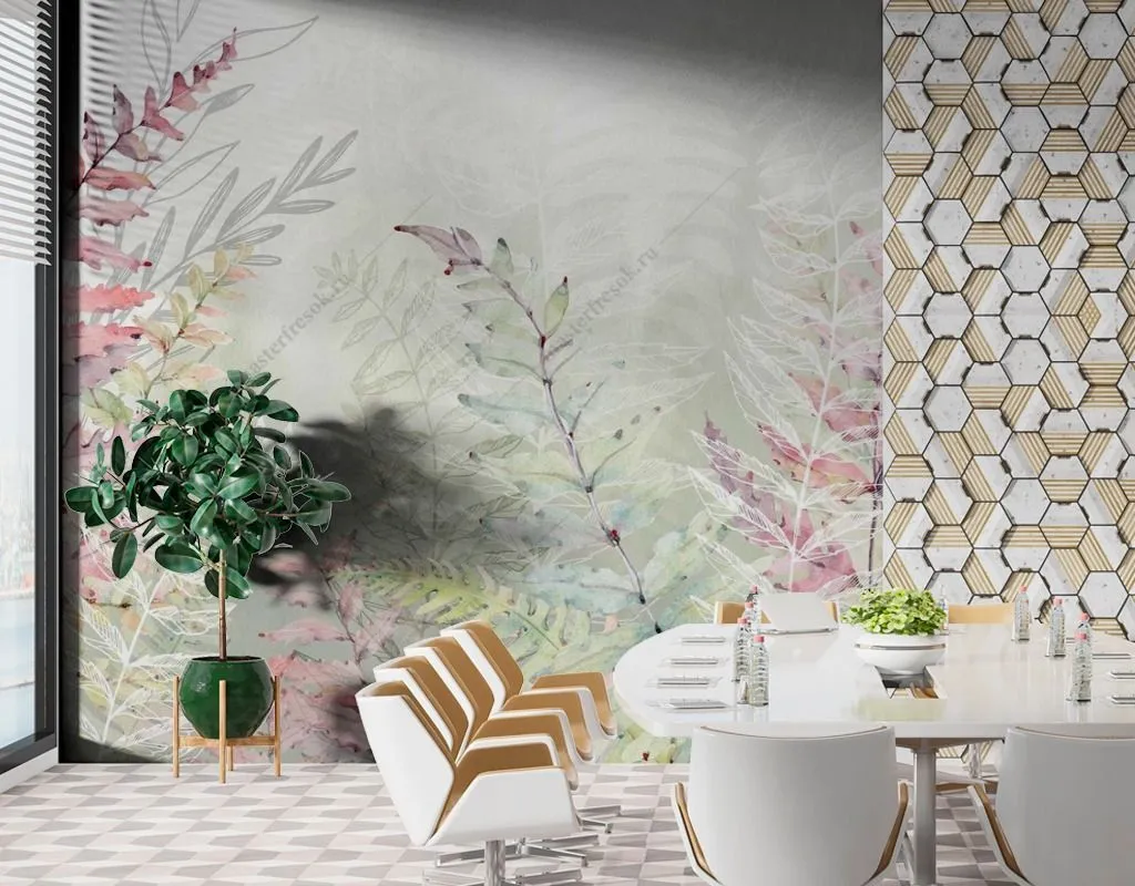 Фотообои Яркие листья  14-451