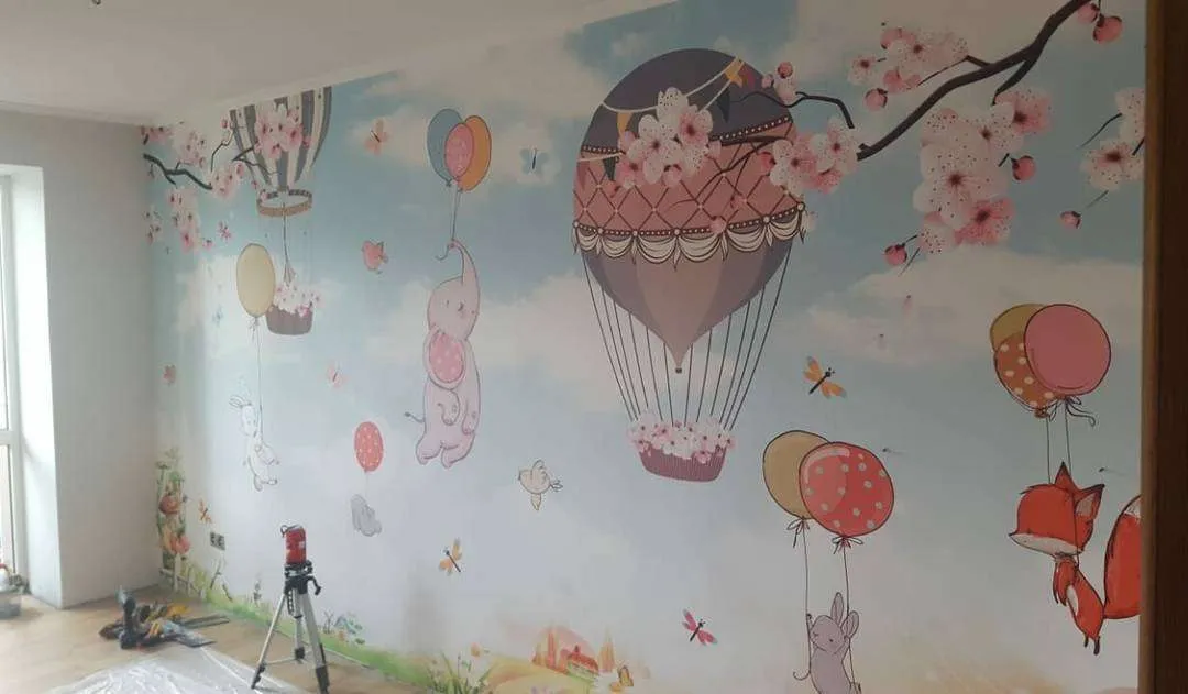 Фотообои в интерьере слоник на шаре  12-956 фото