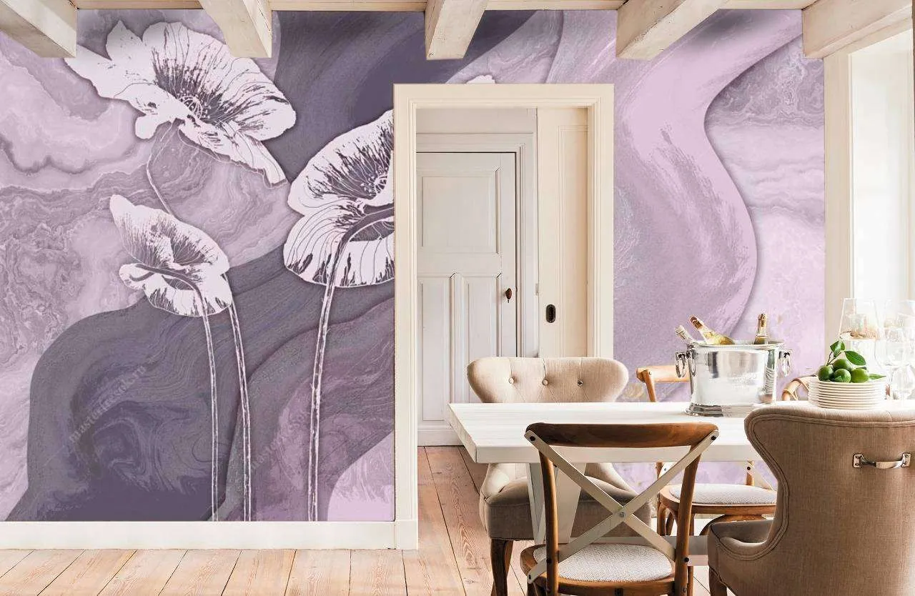 Фотообои в интерьере гладь  13-098 фото