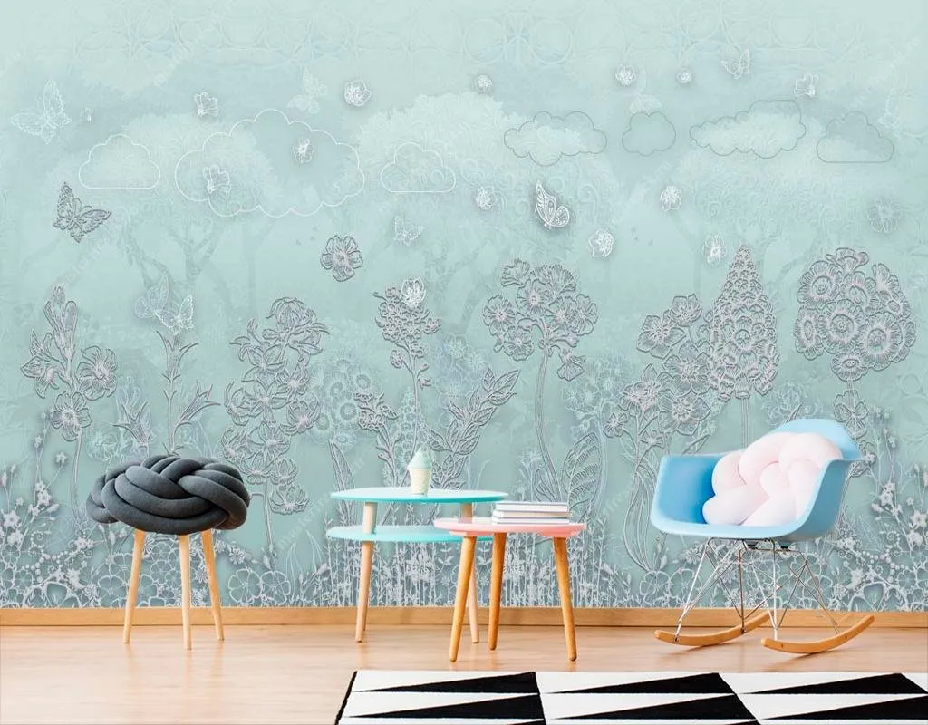 Фотообои Мятная полянка  13-118