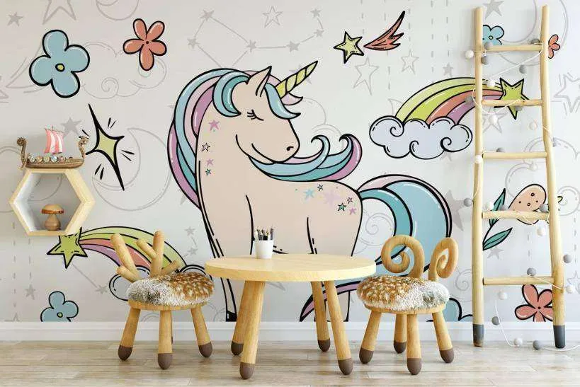 Фотообои в интерьере сказочный конек  15-274 фото