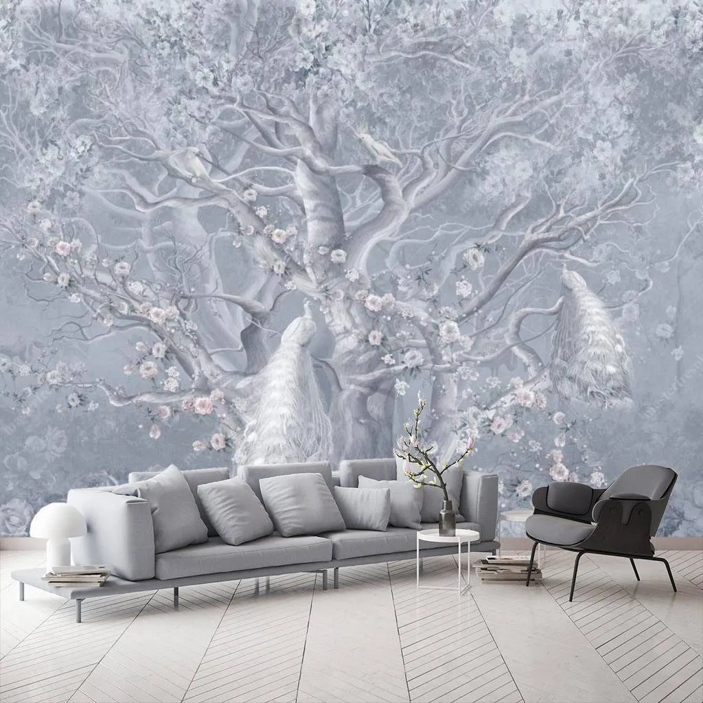 Фотообои Жар птицы на волшебном дереве  13-093