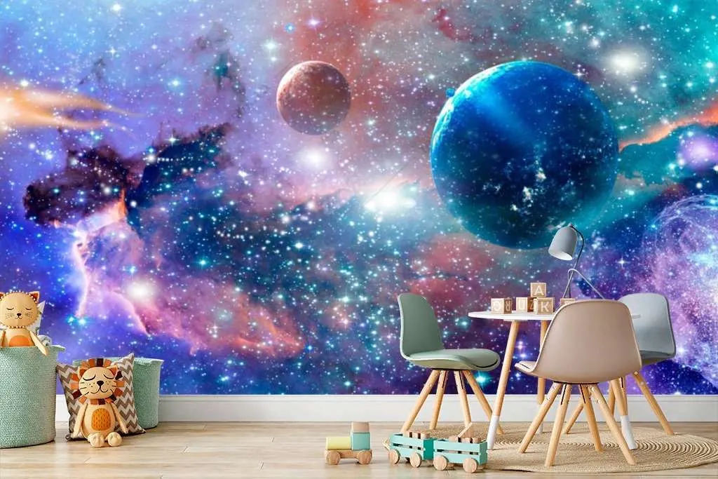 Фотообои Бесшовные обои на стену:  Космическое небо. Артикул: 12-1297  