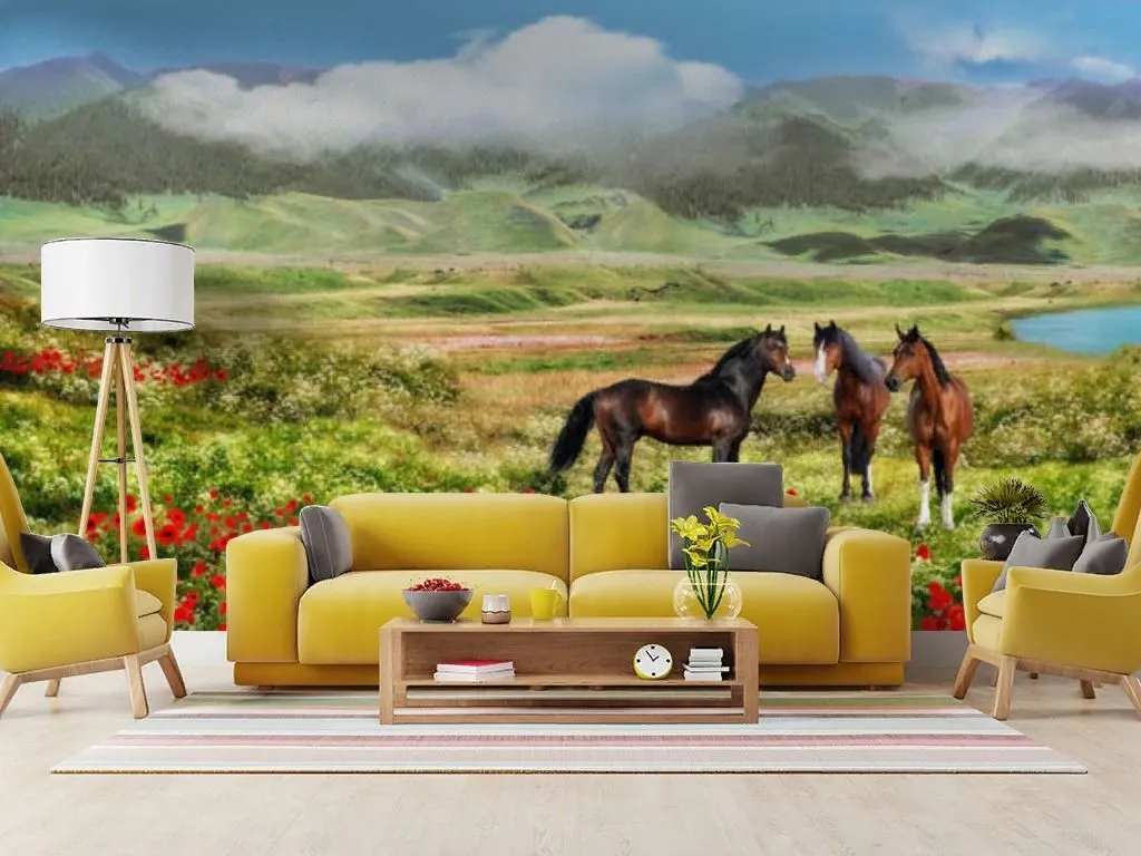 Фотообои Кони на воле  19-0047