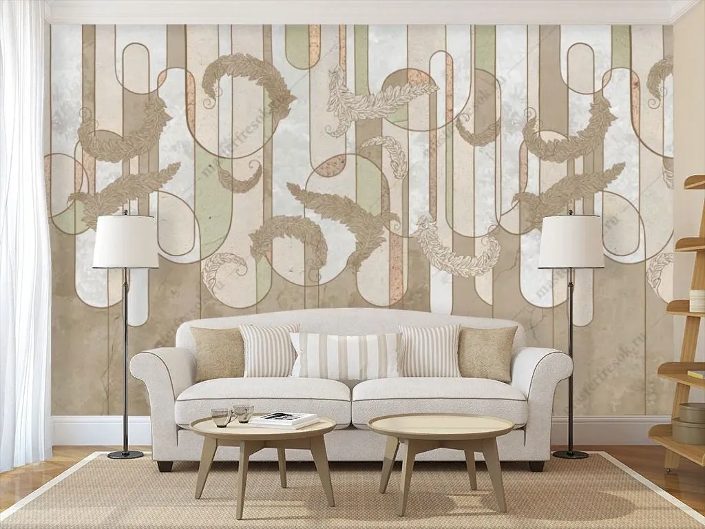 Фотообои Абстрактные перья  9-1469